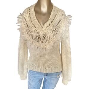 Fabe Vintage Long Sleeve Women Medium Pullover Sweater Cottagecore Boho